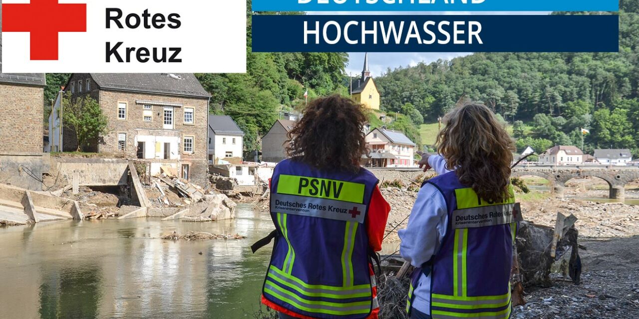 Hochwasser Notlage in Deutschland